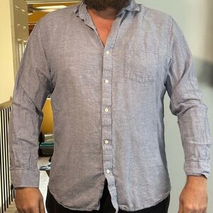 Banana Republic Blue Casual Button Down Shirt